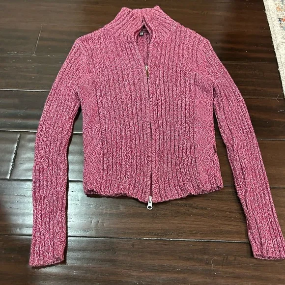 Street One Women's Pink Zipper Sweater M - Picture 2 of 4